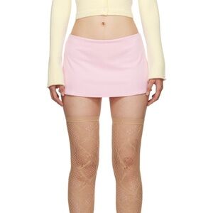Danielle Guizio Pink Micro Mini Stretch Mini Skirt